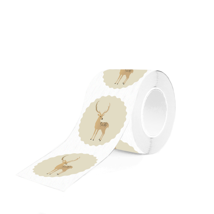 Sticker rendier kerst