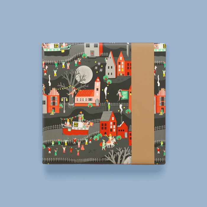Cadeaupapier Sint intocht (HOP)