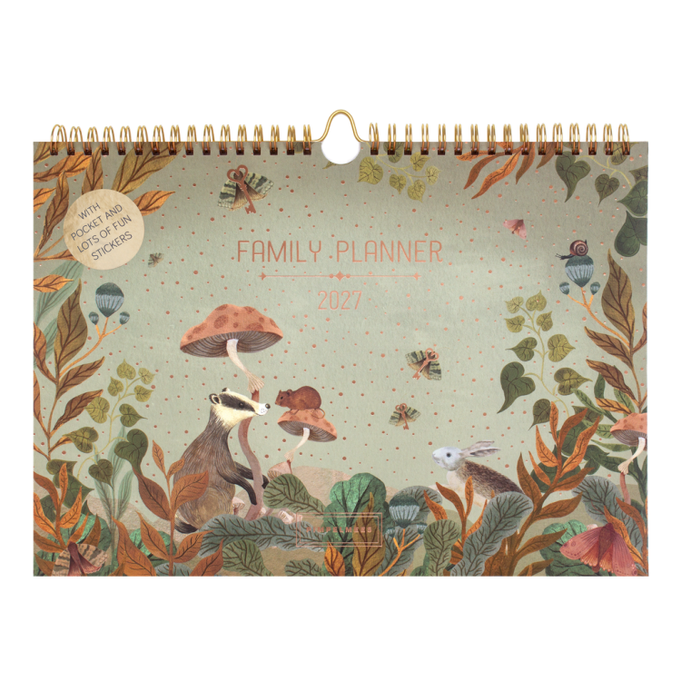 Pimpelmees familie planner groen A4 2027