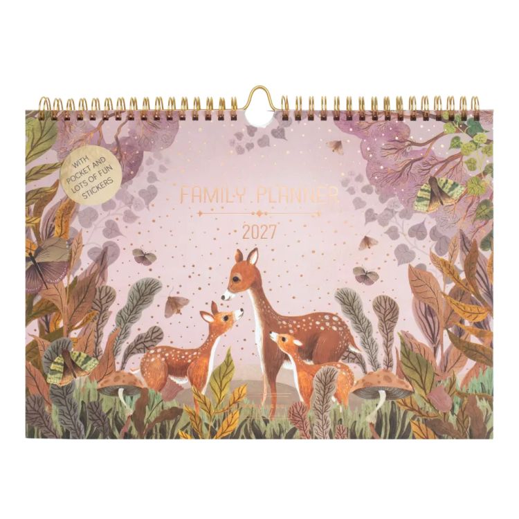 Pimpelmees familie planner rose A4 2027