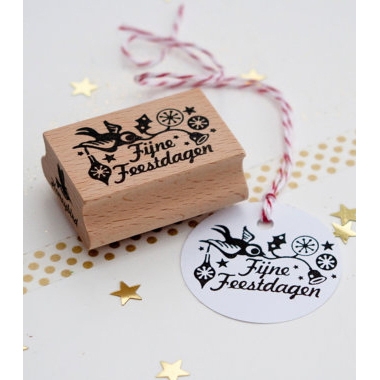 Stempel Fijne feestdagen, Miss Honeybird