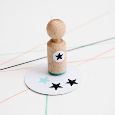 Mini stempel ster, Miss Honeybird