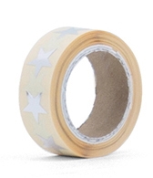 Mini sticker ster in zilver
